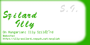 szilard illy business card